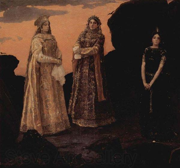 Viktor Vasnetsov Three queens of the underground kingdom 1879 Spain oil painting art